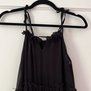 Black Sheer Maxi, Chiffon